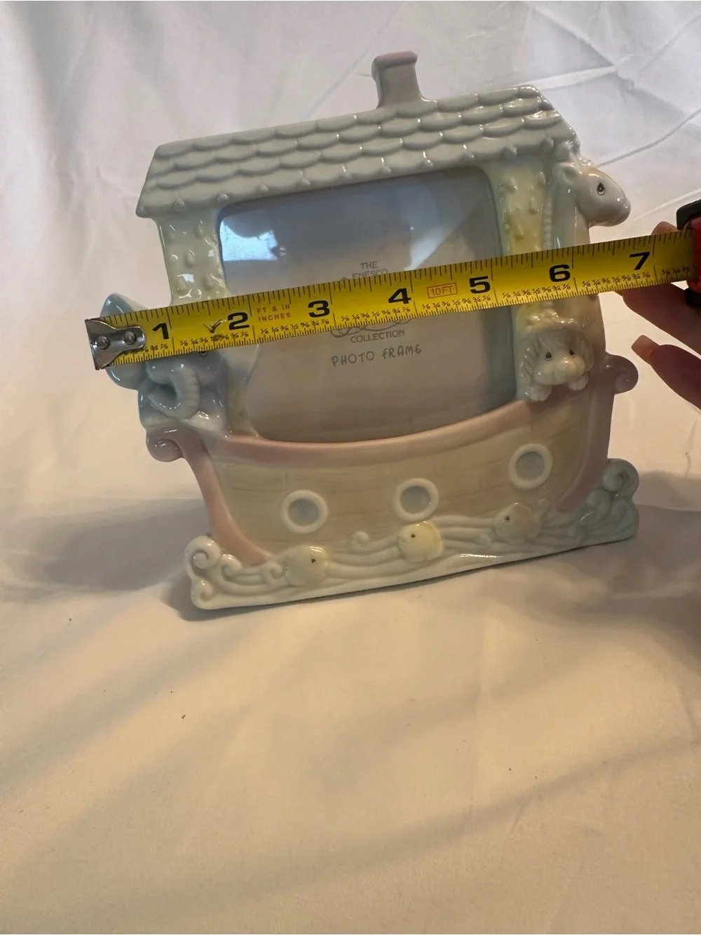 Precious Moments Enesco Pastel Noah's Ark Ceramic Frame 165611